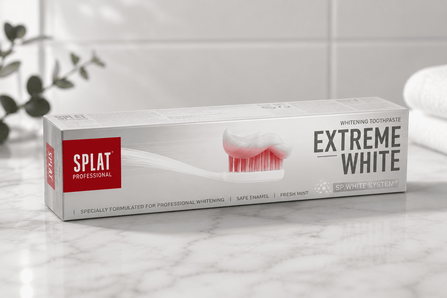 Отбеливающая зубная паста SPLAT Extreme White